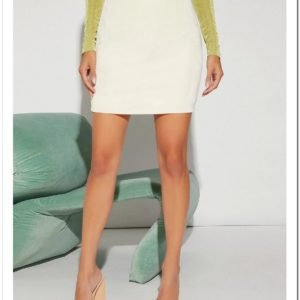 SHEIN Falda ajustada con detalle de anillo